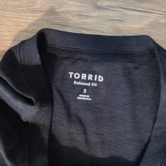 Torrid 3 3X Tie-Dye Heart Relaxed Heritage Jersey Tee graphic t-shirt tank top - Picture 3 of 3